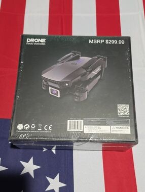 Compact Foldable Black Drone with Camera